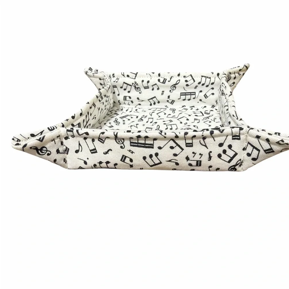 Musical Note Fabric Storage Trays set of 2